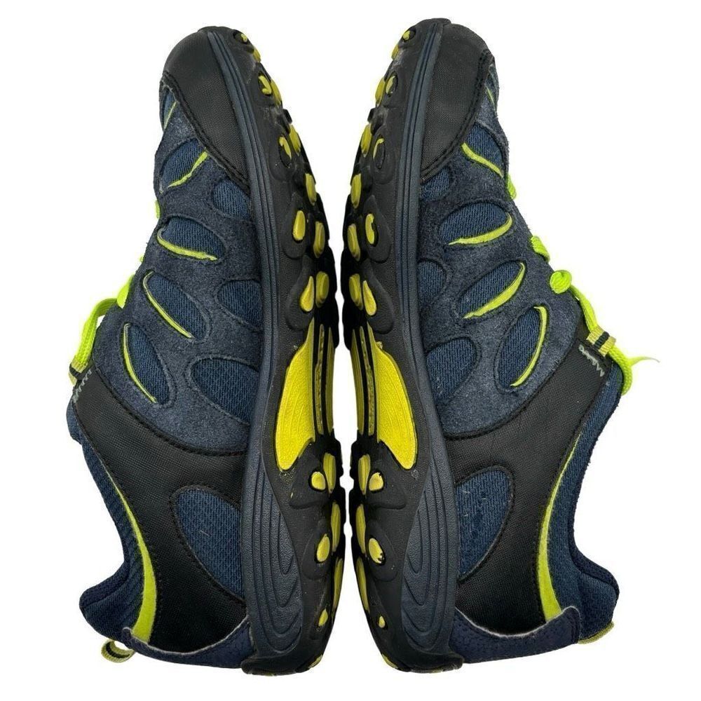 Merrell‎ Chameleon Low Waterproof Sneaker Youth Size 7 Navy/Black/Lime - Picture 4 of 9